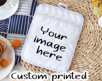 Custom Printed Hot Pad, Photo Hot Pad, Logo Hot Pad, Photo oven mitt, custom oven mitt, recipe hot pads, recipe oven mitt, custom pot holder