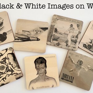 YOU PICK, Record Album Coaster, Personalized Coaster, Music Coaster, Record Coaster, Ceramic Coaster Set, Personalized Tile, Music Tile image 5