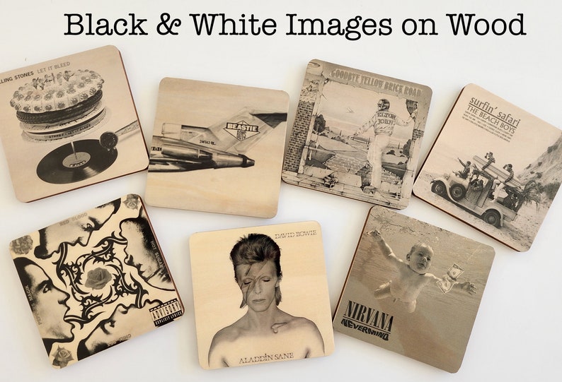 YOU PICK, Record Album Coaster, Personalized Coaster, Music Coaster, Record Coaster, Ceramic Coaster Set, Personalized Tile, Music Tile image 5