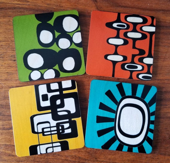(税込) Century Mid Art, Original Coasters, Retro Wood, Coaster Wood カトラリー(スプーン等)