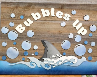 Bubbles Up Holzschild, Bubbles Up Schild, Jimmy Buffett Bubbles Up, Jimmy Buffett Kunst, Holz Strandschild, Jimmy Buffett Dekor, Buffett Geschenk