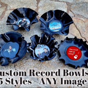 8pcs Retro Fake Records Vinyl Records Decor Wall Decorative Paper