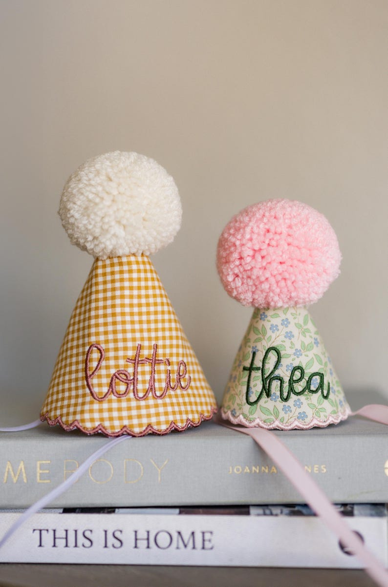 Custom Dog Birthday Hat – Embroidered Pet Party Hat Large (6 in. tall)