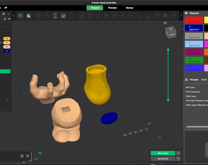 Broly Controller Stand STL: Dragon Ball Z Fan Art (3D Print Digital Download)