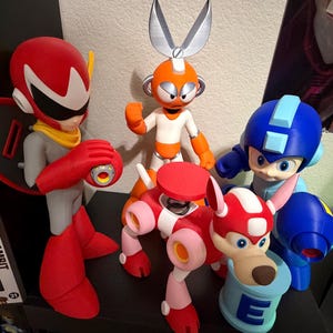 3D Printed Mega Man Figures – Retro Game Fan Art Collectibles