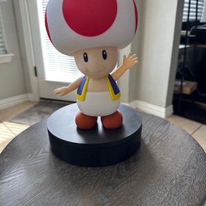 3D Printed Toad Figure: Mario Fan Art, Mushroom Kingdom Decor