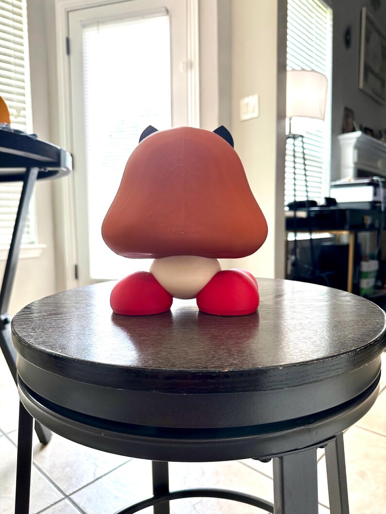 3D Printed Goomba Figure: Mario Fan Art Decor, PLA N PA Design - Etsy