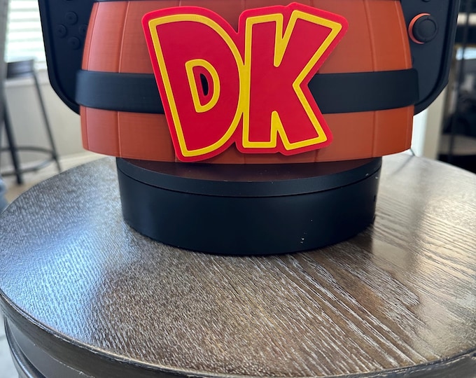 Donkey Kong Half-Barrel Nintendo Switch Dock Stand – DK Barrel Holder for Switch 1 & 2