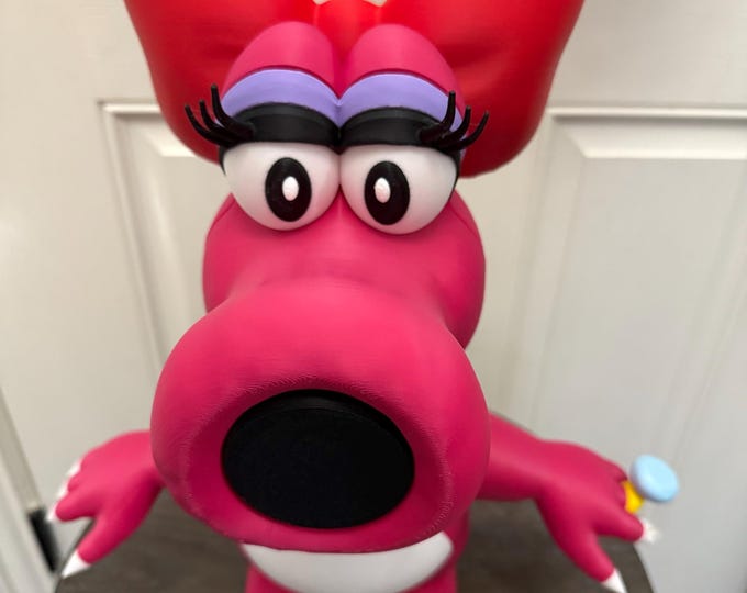 3D Printed Birdo Figure: Mario Fan Art Display, Nintendo Inspired