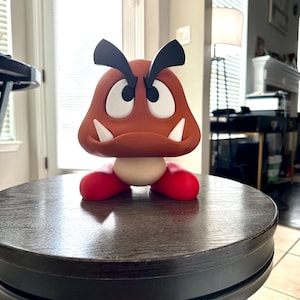 Figurine Goomba imprimée en 3D : art déco des fans de Mario, design PLA N PA