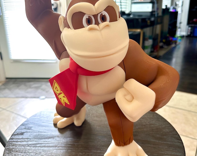 3D Printed Donkey Kong Figure: Retro Gamer Collectible, PLA N PA Design