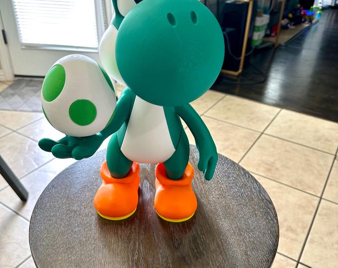 3D Printed Yoshi Figure: Nintendo Fan Art Collectible, PlayCo 3D Model