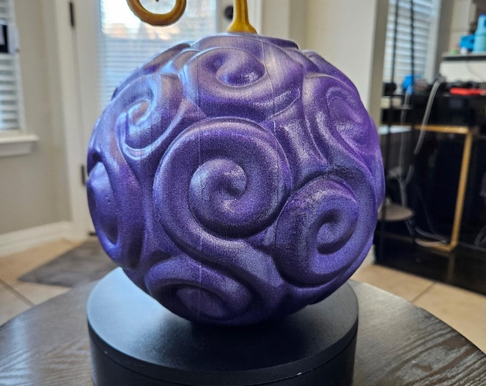 One Piece Devil Fruit Collectible – 3D Printed Anime Fan Art Display – Custom Fruit Options