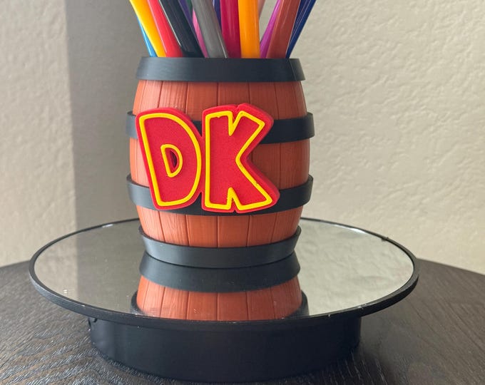 3D Printed Donkey Kong Barrel/Retro Gamer Decor and Cosplay Prop
