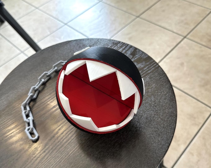 3D Printed Chain Chomp: Mario Fan Art - Nintendo Inspired Decor