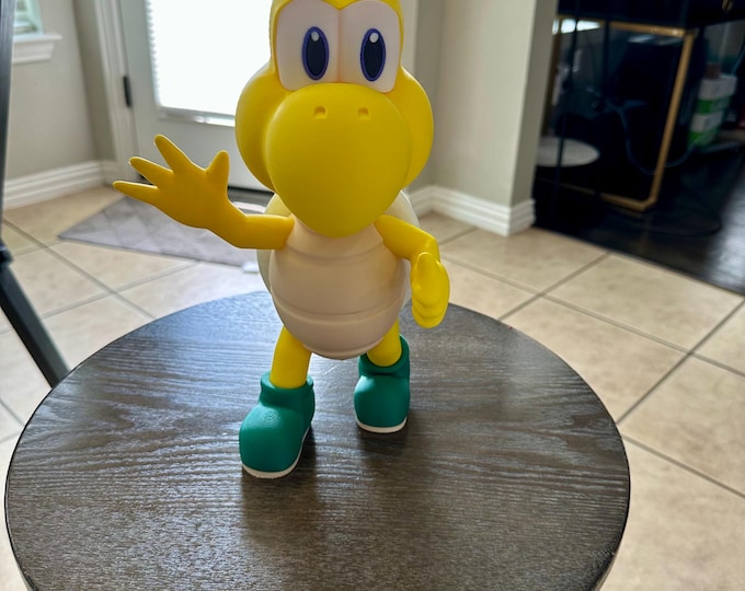 3D Printed Koopa Troopa Figure: Mario Fan Art Display