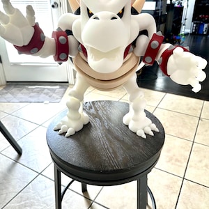 3D-utskriven torr Bowser-figur: Nintendo-skurk-fankonstdisplay