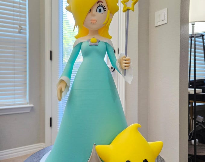 3D Printed Rosalina and Luma Figure- Fan Art Collectioble