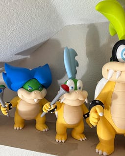 3Dプリント製クッパキッズセット：ルドウィッグ、ラリー、レミー、ロイ