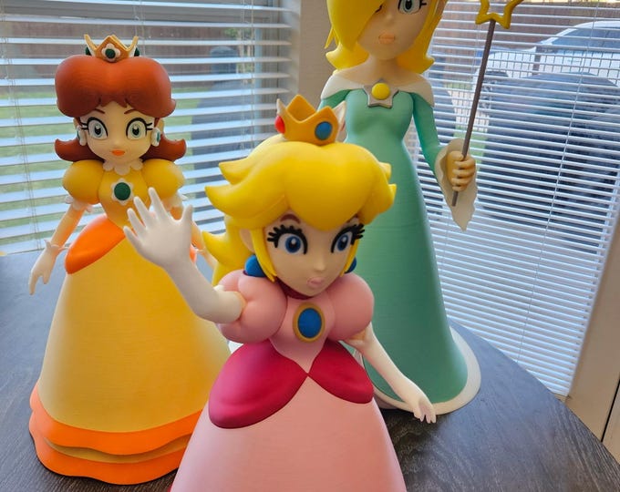 Princesses Peach Daisy and Rosalina Bundle – Princess Fan Art– Pick 2 or Full Set