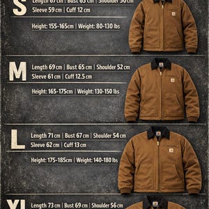 1990s Carhartt Detroit Jacket Khaki – Vintage Canvas Workwear – Unisex Gift image 5