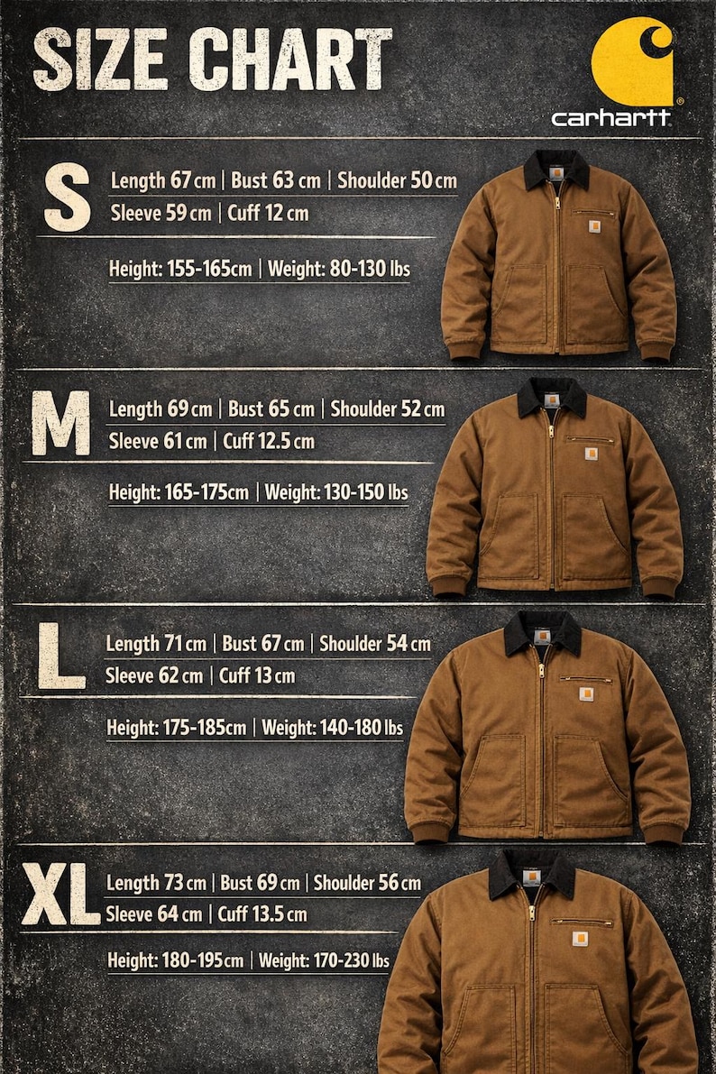 1990s Carhartt Detroit Jacket Khaki – Vintage Canvas Workwear – Unisex Gift image 5