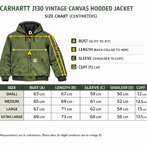 Carhartt J130 Vintage Canvas Hooded Jacket – Moss Green | Heavy