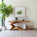 Live Edge Solid Wood Console Table – Handcrafted Entryway Furniture
