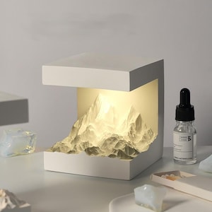 Essential Oil Diffuser Gift Set: Golden Mountain Design, Aromatherapy Decor