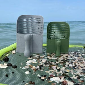 Heavy-Duty Shark Tooth Sifter Scoop – Shell & Fossil Hunting Tool - Ocean Sifter for Shark Teeth