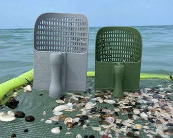 Heavy-Duty Shark Tooth Sifter Scoop – Shell & Fossil Hunting Tool - Ocean Sifter for Shark Teeth