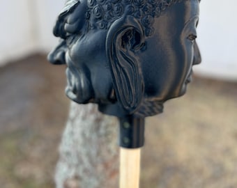 Dual-Face Macebell Mold – Buddha & Temple Guardian | DIY Gada / Macebell Head (Mold Only) - Unique Gift Holiday Birthday Christmas Special