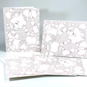 Jeu de cartes et enveloppes imprimées en typographie - Petit