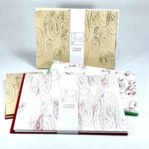 Jeu de cartes et enveloppes imprimées en typographie - Grande