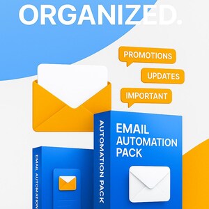 Email Automation Pack | 10 Workflows for Auto-Reply, Daily Digest & Campaign Tracking | Inbox Productivity Tools
