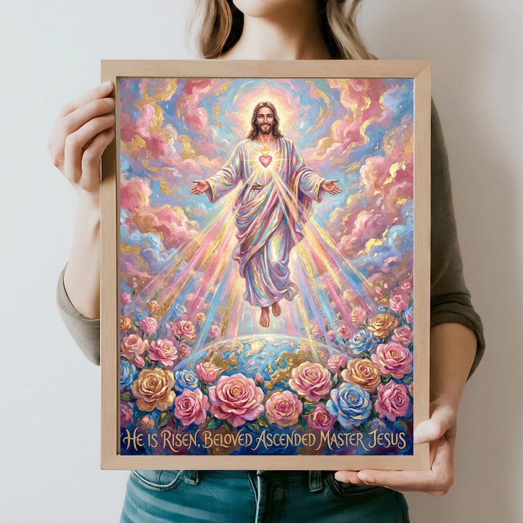 Jesus Christ Wall Art Print | He is Risen Home Decor | Eastern ...