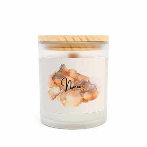 Frosted Glass Candle | 11oz Aromatherapy Candle