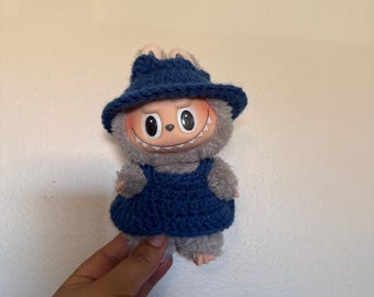 Crochet Labubu Blueberry Outfit | Handmade, Blue Fruit Labubu | Labubu Accessories | OUTFIT ONLY