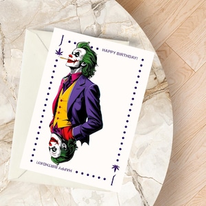 Carte d'anniversaire herbe amusante avec support commun - Carte de voeux cannabis pour fumeurs de joints