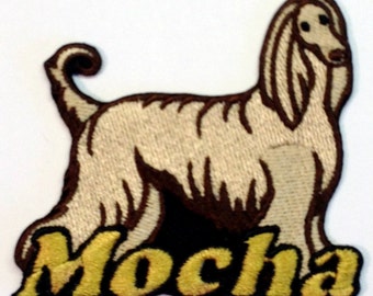 Afghan Hound Custom Personalized Iron-on Patch