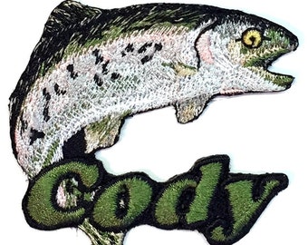 Rainbow Trout Custom Personalized Iron-on Patch