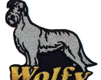 Irish Wolfhound Custom Personalized Iron-on Patch