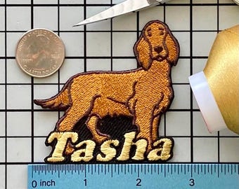 Irish Red Setter Hund Patch: Individuell gestickte Applikation zum Aufbügeln