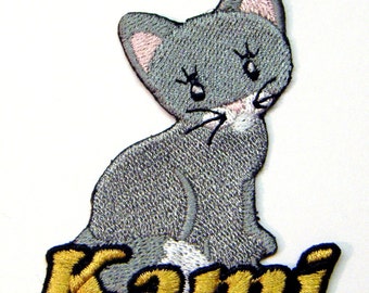 Kitty Cat Custom Personalized Iron-on Patch