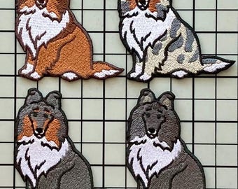 Parche termoadhesivo para perro Sheltie sin nombre