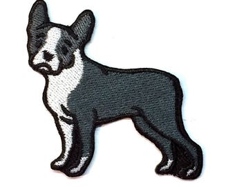 Boston Terrier Iron on Patch No Name