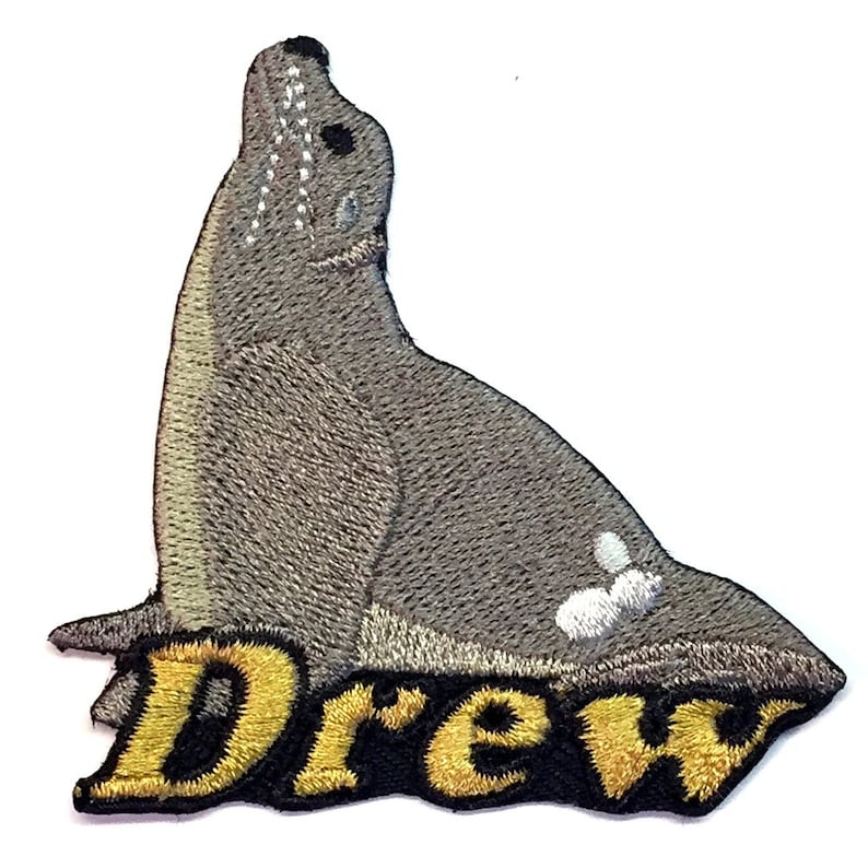 Seal Custom Personalized Iron-on Patch