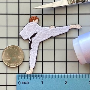 Parche termoadhesivo de karate masculino sin nombre
