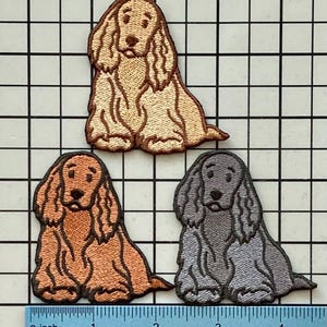 Parche termoadhesivo de perro Cocker Spaniel sin nombre