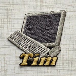 Personalized Computer Name Patch: Custom Embroidered Iron-On Applique